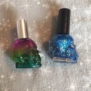 Hot topic skull perfume and nail polish